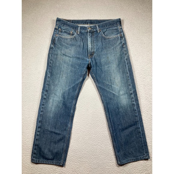 Levi's Other - Levis Jeans Men's 36x30* Blue 505 Regular‎ Straight American Medium Wash Denim
